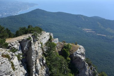 Dan Mount Ai-Petri Karadeniz kıyısında görüntülemek