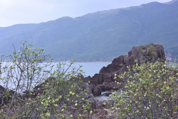 Vista Bahía Diamantes Del Mar Del Sur China Provincia Khanh — Foto de Stock