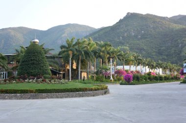 Khanh Hoa Eyaleti'nde güzel bir manzara. Vietnam