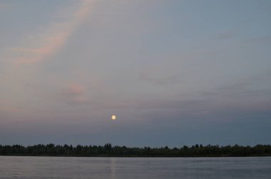 Irtysh Nehri'nin kıyısında
