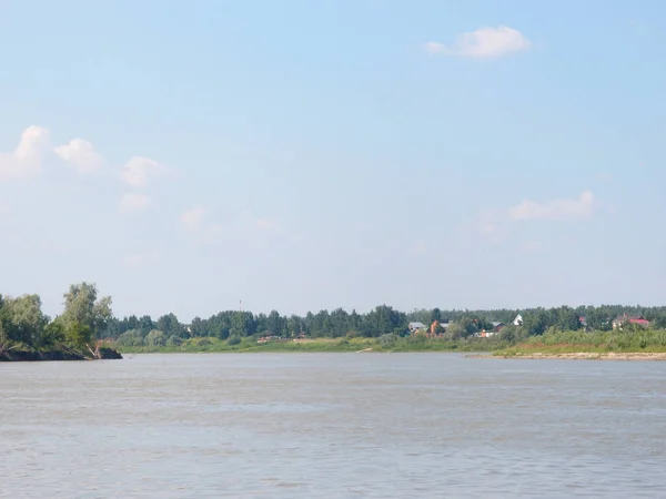 Irtysh Nehri'nin kıyısında — Stok fotoğraf