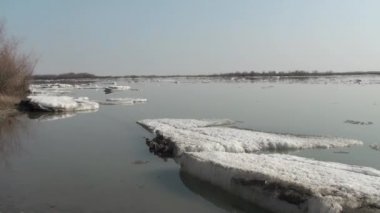 Irtysh Nehri 'nde Buz Akıntısı