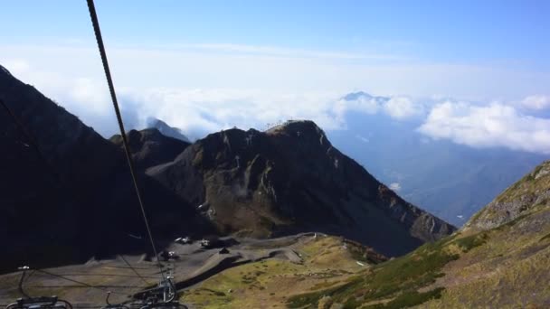 Descida Por Teleférico — Vídeo de Stock