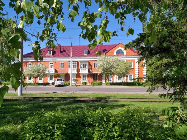 Omsk Russia May 2020 Bogdan Khmelnitsky Street Siberian Region Russia — Stock Photo, Image