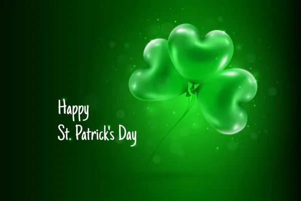 Saint Patricks Dia saudação Card Color Vector — Vetor de Stock