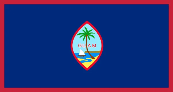 Bandera Los Estados Unidos Territorio Organizado Guam — Foto de Stock