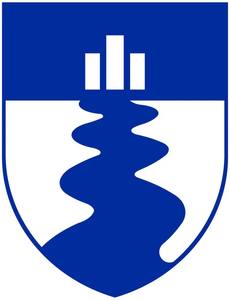 Herb Gminy Aurborg Islandia — Zdjęcie stockowe