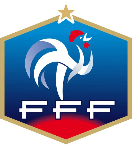 Emblema Della Nazionale Francese Calcio — Foto Stock