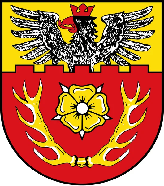 Brasão Armas Condado Hildesheim Alemanha — Fotografia de Stock