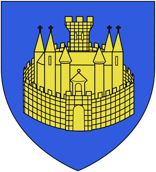 Das Wappen Der Stadt Verdun Frankreich — Stockfoto