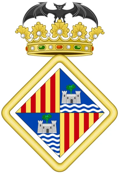 Escudo Armas Ciudad Palma España — Foto de Stock