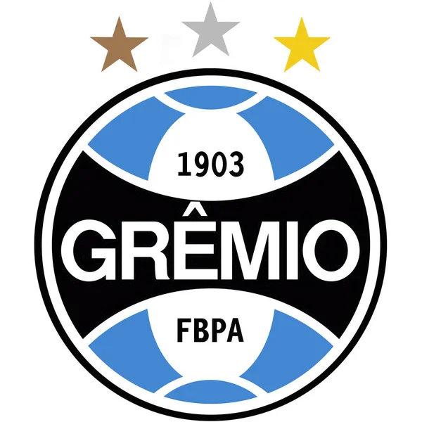 Emblema Clube Futebol Gremio Brasil — Fotografia de Stock
