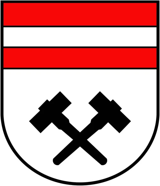 Znak Města Schwaz Rakousko — Stock fotografie