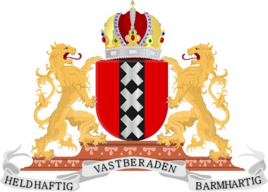 Amsterdam arması. Hollanda