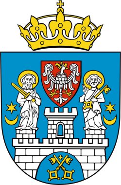 Poznan arması. Polonya