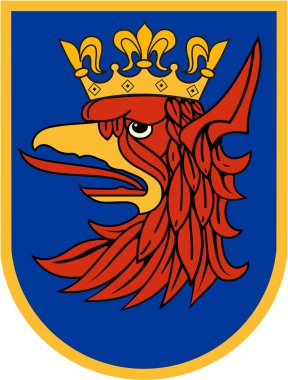 Szczecin arması. Polonya