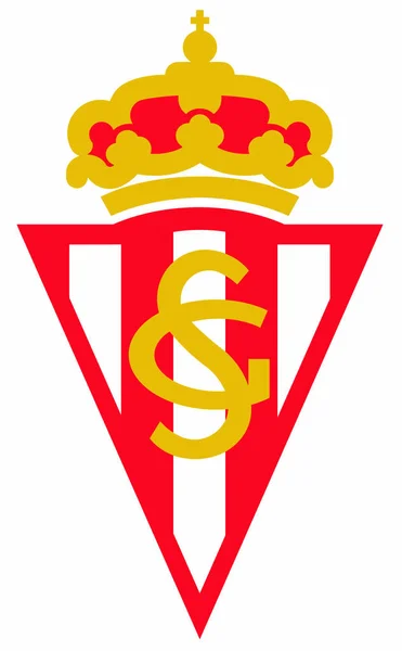 Emblem Football Club Sporting Spanien — Stockfoto