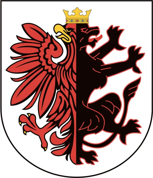 Státní Znak Kujawsko Pomorskie Vojvodství Polsko — Stock fotografie