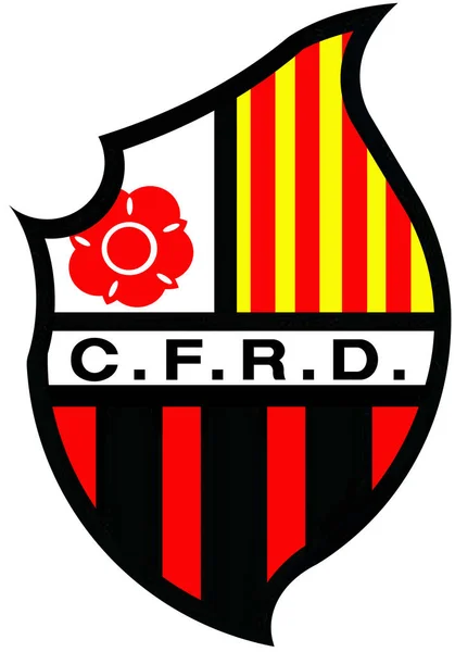 Emblema Della Squadra Calcio Reus Deportiu Spagna — Foto Stock