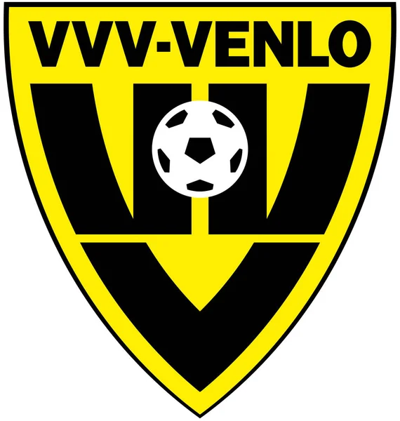 Emblem Football Club Vvv Venlo Holland — Stock Photo, Image