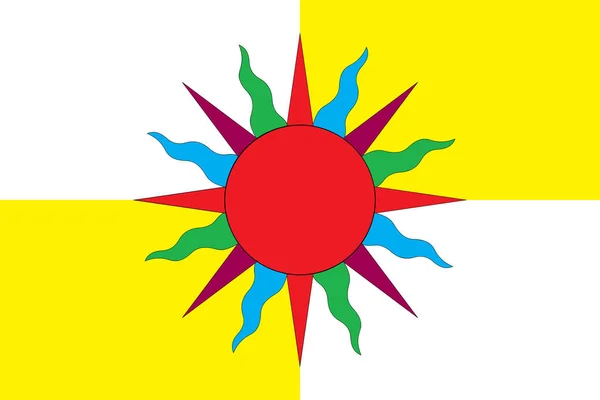 Zászló Tarkhansk Vidéki Település Csuvas — Stock Fotó
