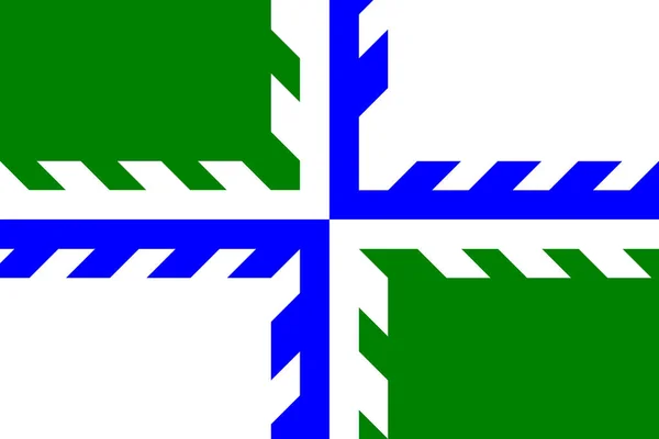 Flaga Regionu Vurnarsky Czuwaszji — Zdjęcie stockowe