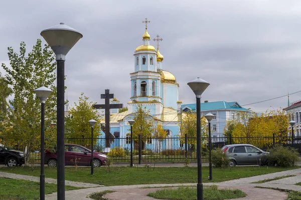 Tichvin Kerk Van Moeder Van God Kazan Rusland Oktober 2018 — Stockfoto