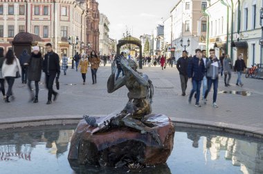 Kazan Çeşme - Su anasy Çariçe sular. Rusya Ekim 2018