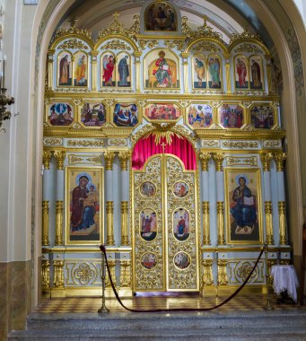 Tanrı'nın annesi simgesinin Katedrali. Sviyazhsk. Rusya Ekim 2018