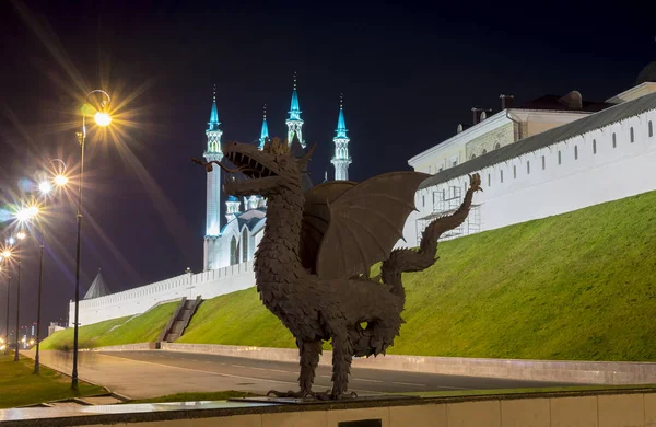 Krönt Dragon Zilant Symbolet Kazan Ryssland Oktober 2018 — Stockfoto