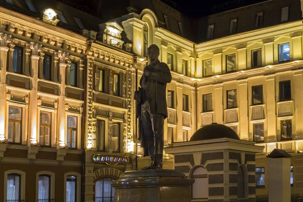 Monumento Shalyapin Patio Del Shalyapin Palace Hotel Kazan Rusia Octubre — Foto de Stock