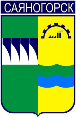 Sayanogorsk şehrinin silah kat. Khakassia Rusya Federasyonu