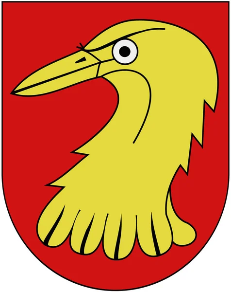 Emblema Comuna Gampelen Suíça — Fotografia de Stock