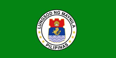 Manila bayrağı. Ülke Filipinler