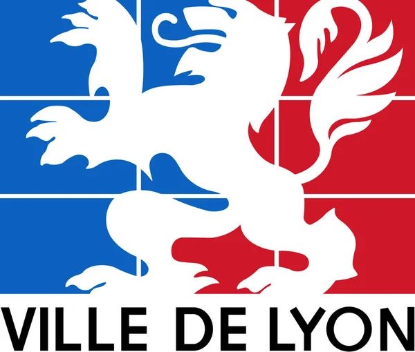 Прапор Ліоні Франція — стокове фото