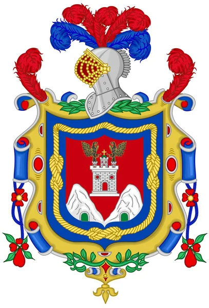 Герб Города Кито Город Кито Эквадор — стоковое фото