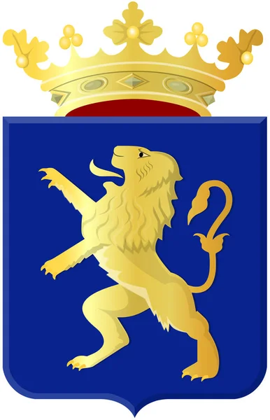Escudo Armas Ciudad Leeuwarden Países Bajos — Foto de Stock