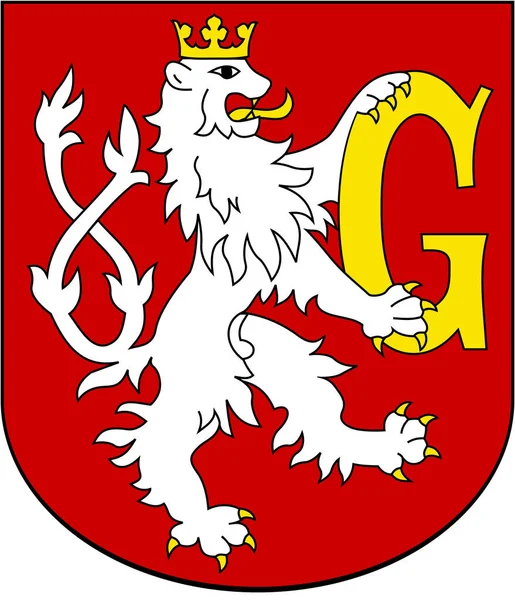 Herb Miasta Hradec Kralove Czeski — Zdjęcie stockowe