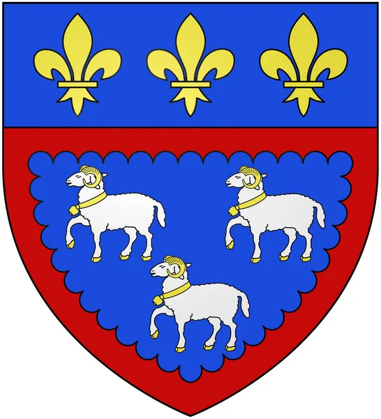 Herb Miasta Bourges Francja — Zdjęcie stockowe