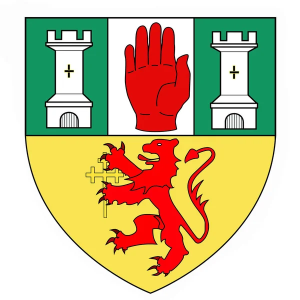 安特里姆郡的徽章爱尔兰 — 图库照片