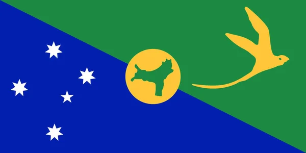 Flag Christmas Island Australia — Stock Photo, Image