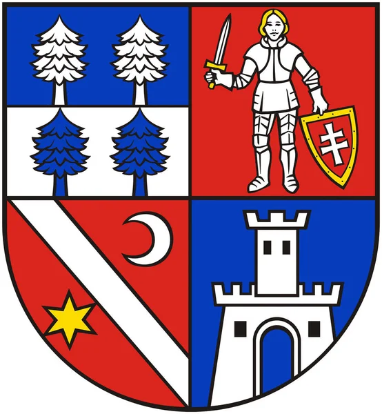 Herb Bańskiej Bystrzycy Słowacja — Zdjęcie stockowe