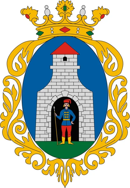 Escudo Armas Ciudad Kiskunfeledhaza Hungría — Foto de Stock