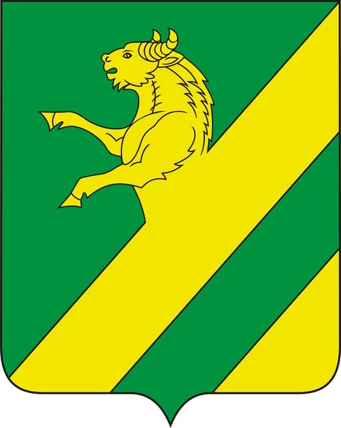 Wappen Der Region Achschinsk Gebiet Krasnojarsk Russland — Stockfoto