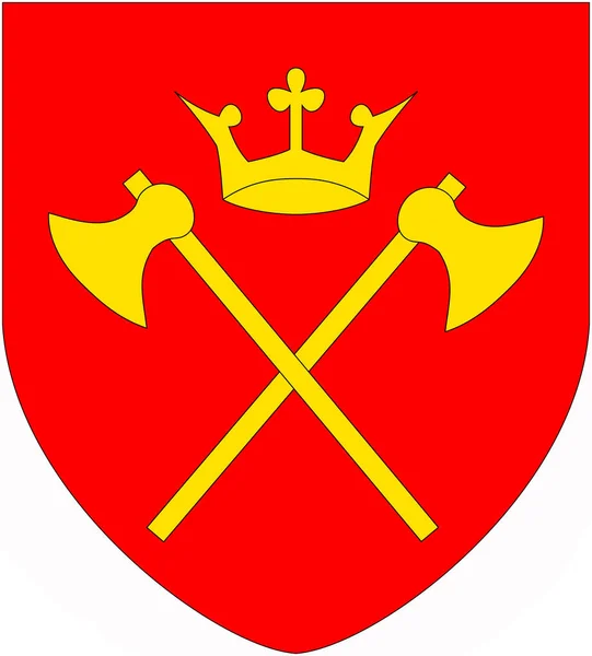 Herb Regionu Hordaland Norwegia — Zdjęcie stockowe