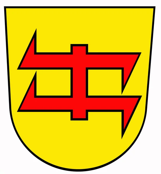 Escudo Armas Ciudad Viefelshtede Alemania —  Fotos de Stock