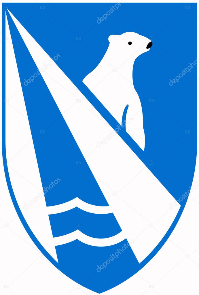 Coat of arms of the Hunavatshreppur community. Iceland