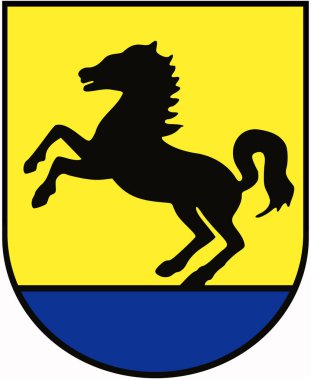 Bad Rappenau şehrinin arması. Almanya