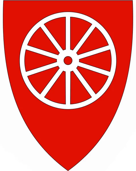 Coat Arms Evenes Commune Norway — Stock Photo, Image