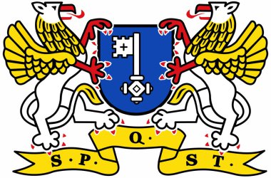 Stade şehrinin arması. Almanya